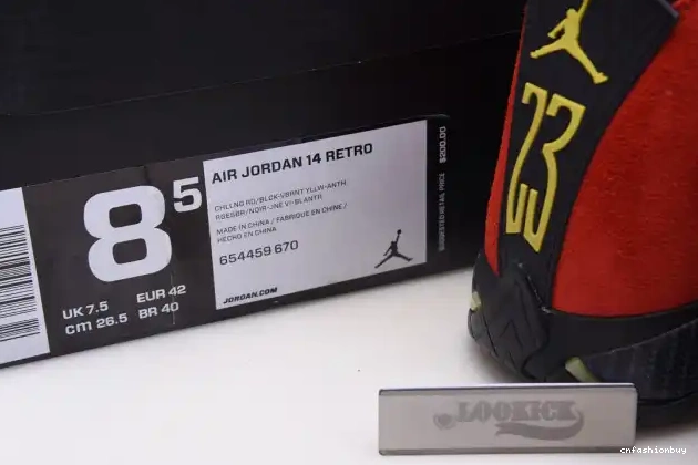 Challenge Red Retro Air Jordan 14 654459-670 0516